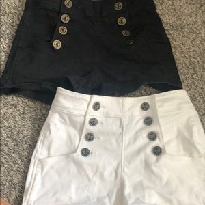 2 pairs Express high waisted shorts